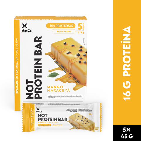 Barra de Proteína NotProtein Bar Mango Maracuyá 5un 45g