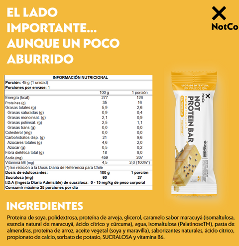 NotSnack Mango maracuyá 5 un
