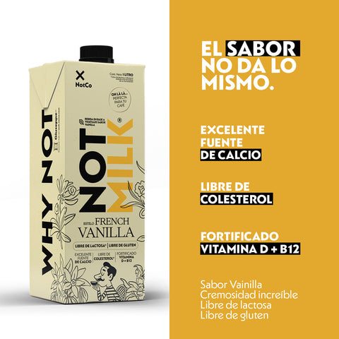 Bebida Vegetal NotMilk French Vainilla 12x 1L