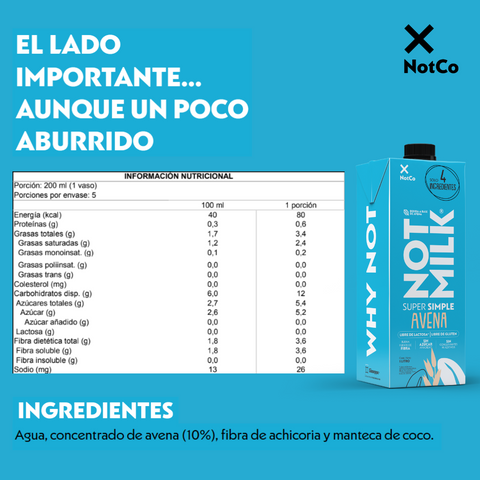 NotMilk Simple avena 1L