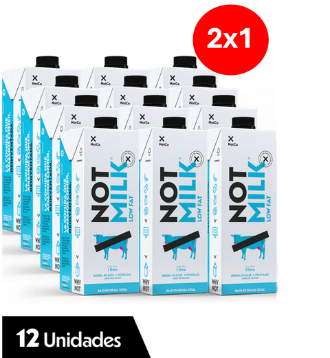 Bebida Vegetal Notmilk Low Fat  12x 1L