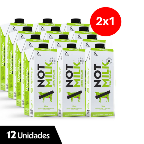 Bebida Vegetal Notmilk Zero 12x 1L