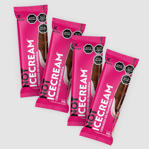 NotIcecream Frambuesa 4unds Paleta Vegetal