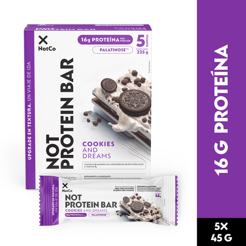 Barra de Proteína NotProtein Bar Cookies and Creams 5un 45g