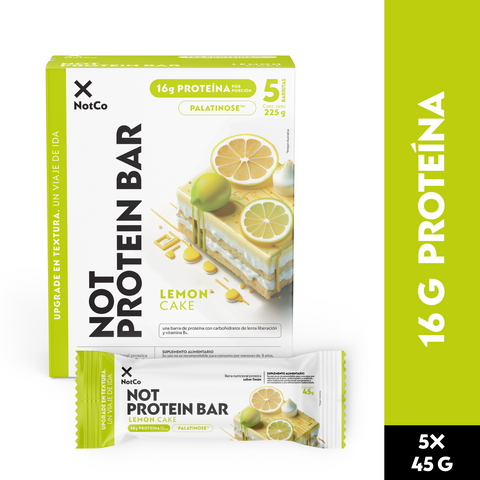 Barra de Proteína NotProtein Bar Lemon Cake 5un 45g 12 un