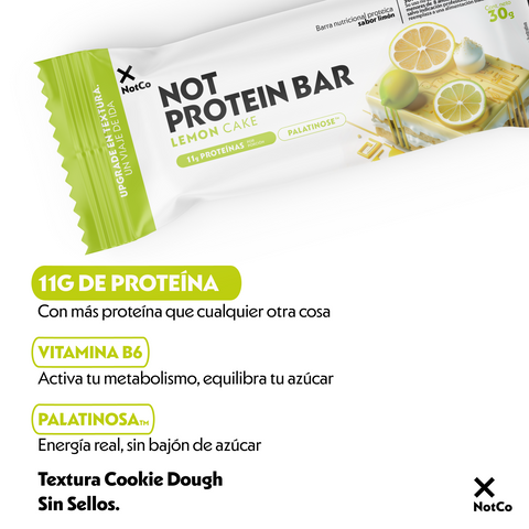 Barra de Proteína NotProtein Bar Lemon Cake 20un 30gr