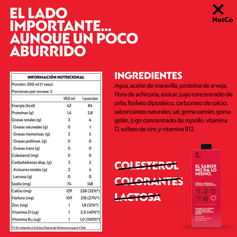 NotMilk Original 1LT Bebida Vegetal