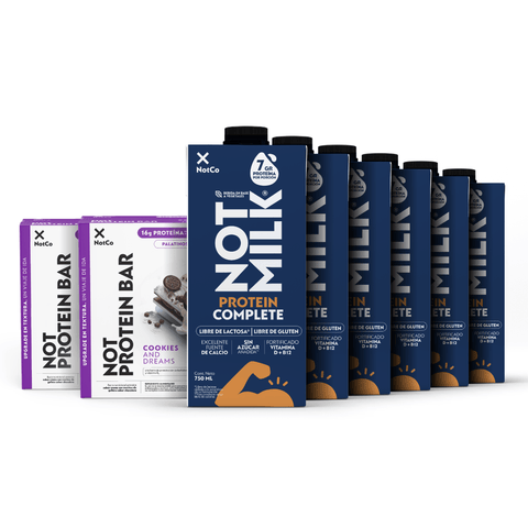 Pack Protein NotMilk Complete y Barrita Cookies and Dreams